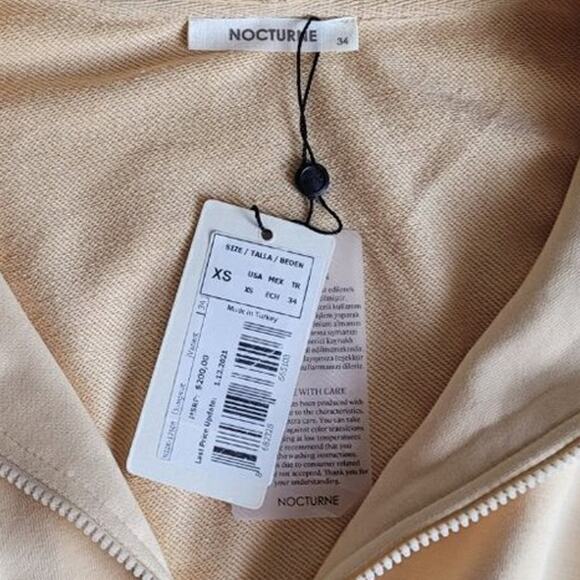 Nocturne Women's Colorblock Hooded Sweater Jumpsuit Size XS Statement Streetwear - Picture 7 of 11